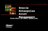 Enterprise Asset Management v4.4