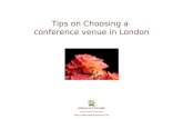Choosing a conference venue in london
