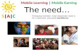SAC Mobile Learning Mobile Earning Overview slideshow