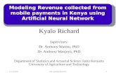 Modelling Mobile payment services revenue using Artificial Neural Network