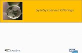 GyanSys Service Offerings New