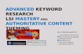 Advanced Keyword Research, LSI Mastery and Authoritative Content Theming - Iloilo SEO Conference