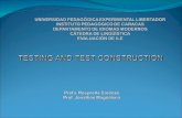 Testing and Test Construction