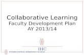 IHC Faculty Development Program Plan AY 2013-14