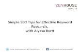 Simple SEO Tips for Effective Keyword Research, with Alyssa Burtt