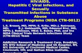 Characteristics of Screening, Evaluation, and Treatment of HIV/AIDS, Hepatitis C Viral Infections, and Sexually Transmitted Infections in Substance Abuse Treatment Programs (NIDA CTN-0012)