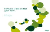[Dutch] Software is een middel, geen doel!