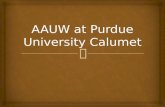 AAUW at Purdue University Calumet