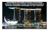 Technological universities as source of innovation seeram ramakrishna