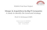 Merger & Acquisition by top Technology companies