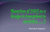 Early liver transplantation after resection for hcc