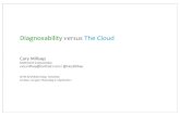 Diagnosability versus The Cloud