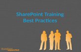 SharePoint Training Best Practices