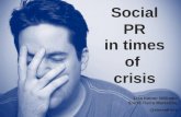 Social PR in Times of Crisis