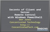 Client server remoting with PowerShell