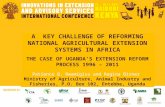 The challenge of reforming national agricultural extension systems in Africa: the case of Uganda’s policy reform process 1996–2011.