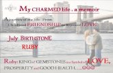 Memoir of My Charmed Life with Ruby July Birthstone - Mettlle Designer Handmade Jewelry
