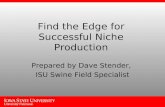 Dave Stender - Find the Edge for Successful Niche Production