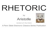 Aristotle rhetoric