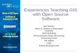 Experiences Teaching Gis With Open Source Software