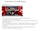 Evaluation of web blogs