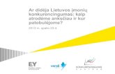 Ar didėja Lietuvos įmonių konkurencingumas: kaip atrodėme anksčiau ir kur patobulėjome?