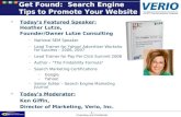 Verio Partner Summit - SEO for SEM  - Heather Lutze Internet Marketing Speaker
