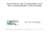 Synthese de l'enquête sur les standards e-learning