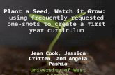 Plant a Seed, Watch it Grow: Using Frequently Requested One-Shots to Create a First-Year Curriculum