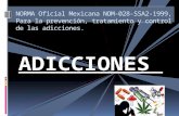 adicciones Norma oficial mexicana nom 028-ssa2-1999