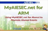 Using MyAIESEC.net for ARM_Alumni_Events