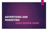 Advertising and marketing- Craig mathew feigin
