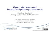 Interdisciplinary research and open access