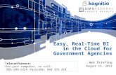 DMG Federal and Kognitio Easy Real-Time BI from a FISMA Secure Cloud