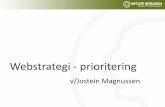 Webstrategi og prioritering