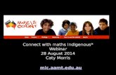 Make it count and Indigenous Learners