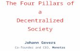 Johann Gevers - The Four Pillars of a Decentralized Society