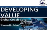 Global Cobalt Corp. (TSX.V:GCO) - "Powered by Cobalt"