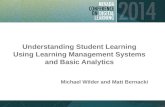 Understanding Student Learning Using Learning Management Systems and Basic Analytics