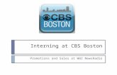 Interning at CBS Boston - WBZ NewsRadio 1030