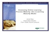 Janet May's Assessing Online Learning Process Maturity: the e-Learning Maturity Model