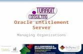 Oracle Entitlement Server  - Managing Organisations
