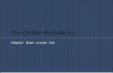 U9L2: The clinton presidency