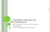 Modern drama in indonesia updated feb6