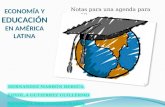 Economía y eduación en Ameria Latina