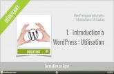 1. Introduction à WordPress : Utilisation