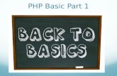 Learning PHP Basics Part 1