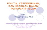 Kepemimpinan, politik dalam perpekstif islam