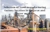 Selection of steel manufacturing factory location in Gujarat and factor analysis