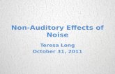 Non-auditory Effects of Noise